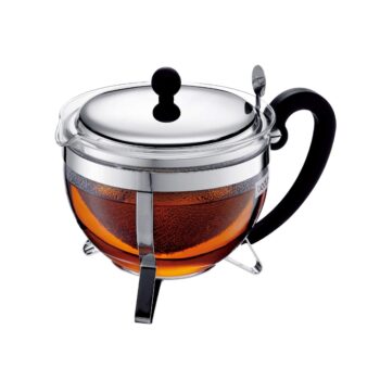 CHAMBORD TEAPOT CHROME AND STAINLESS STEEL FILTER 1.3 LT