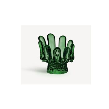 SUNFLOWER EMERALD GREEN VOTIVE, H:92 MM