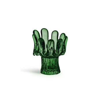 SUNFLOWER EMERALD GREEN VOTIVE, H:115 MM
