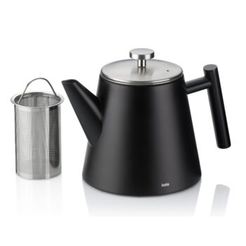 MODENA TEA POT S/S BLACK, 1 LT