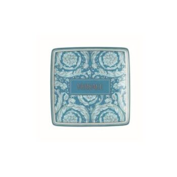 BAROCCO TEAL, SQUARE FLAT BOWL, 12 CM
