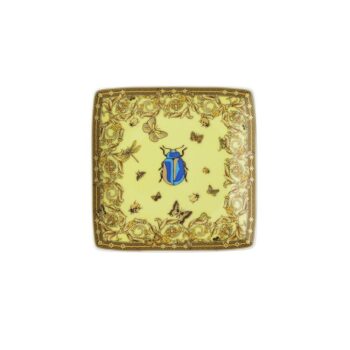 LE JARDIN YELLOW, SQUARE FLAT BOWL 12X12 CM