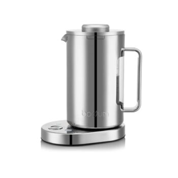 BISTRO DOUBLE WALL ELECTRIC WATER KETTLE W. TEMP. CONTROL WHITE, 1.0 LT