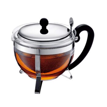 CHAMBORD TEAPOT CHROME WITH STAINLESS STEEL FILTER 1.0 LT
