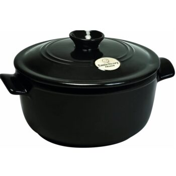 ROUND FLAME STEW POT, GREY-POIVRE, D: