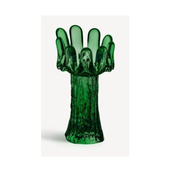SUNFLOWER VOTIVE EMERALD GREEN H:180 MM