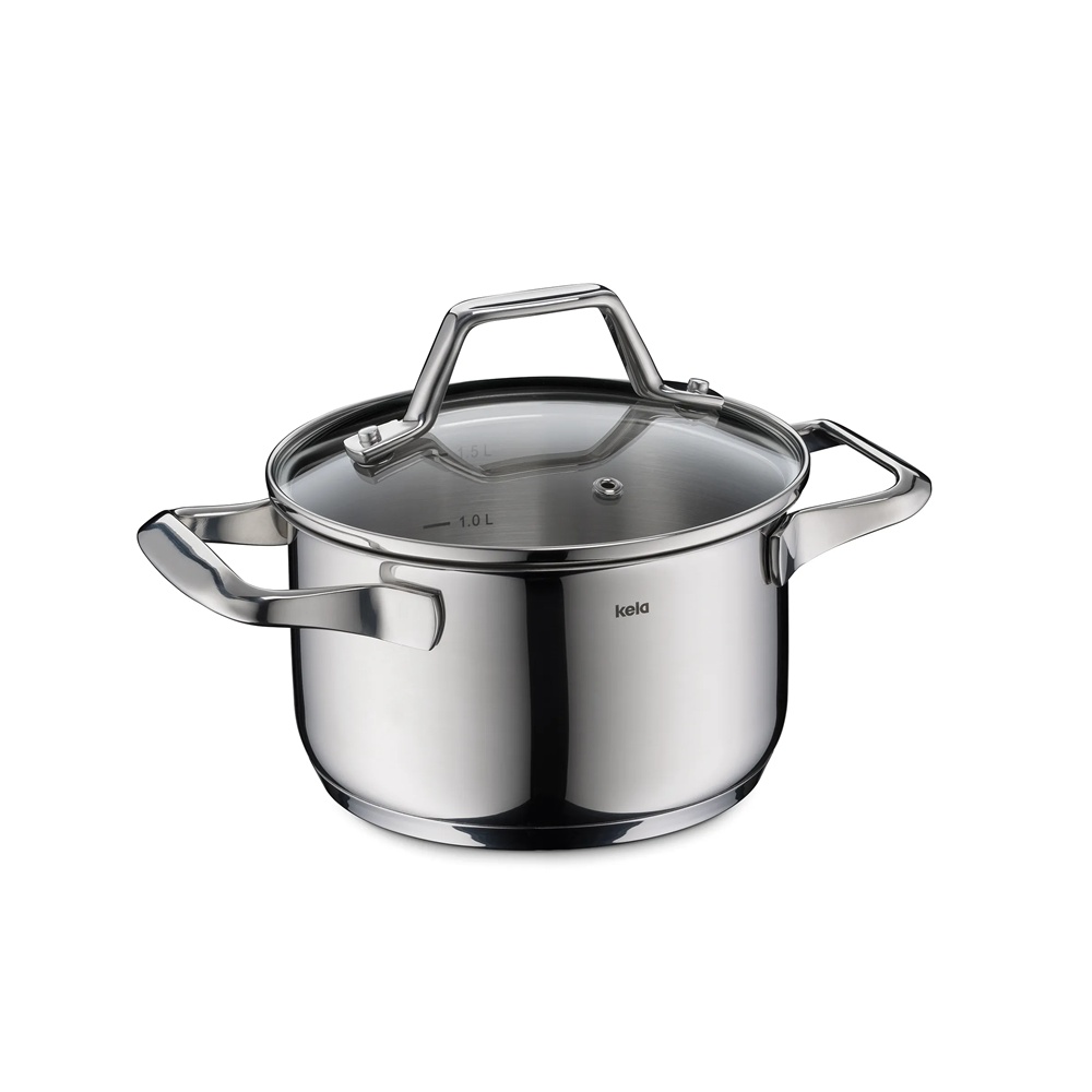 LUCCA, COVERED SAUCE POT D:16 CM, H:9.5 CM, 1.6 LT