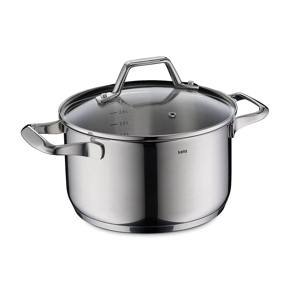 LUCCA, COVERED SAUCE POT D:20 CM, H:11.5 CM, 3.2 LT