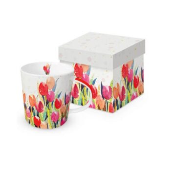 TREND MUG - GIFT BOXED "TULIP SPLASH"