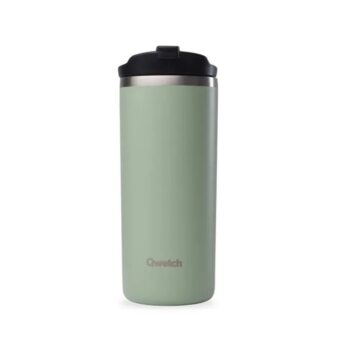 INSULATED TRAVEL MUG, S/S, GREEN MATT, 470 ML